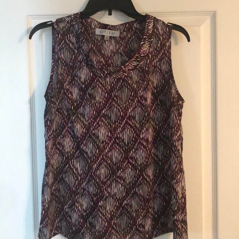 Kasper sleeveless dress blouse